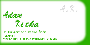 adam kitka business card